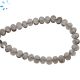 Smoky Quartz Faceted Oval Side Drill Beads 9x7 mm 