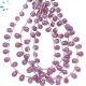 Ruby Faceted Drop Beads 7x5 mm