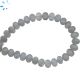 Gray Moonstone Faceted Oval Side Drill Beads 8x6 - 9x7 mm 