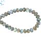 Labradorite Faceted Oval Center Drill Beads 8x6 - 9x7mm