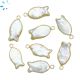 Freshwater Pearl Fish Shape 17x10 - 19x10mm Electroplated 