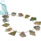 Peruvian Opal Faceted Slices Beads 8x16 to 9x18 MM