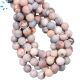 Pink Botswana Agate Smooth Round Beads 10mm
