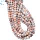 Pink Botswana Agate Smooth Round Beads 6mm