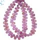 Pink Sapphire Faceted Pear Beads 7x5 mm
