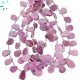 Pink Sapphire Smooth Pear Beads 8x6mm