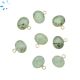 Prehnite Faceted Oval Shape 10x8mm Gold Electroplated Charm 