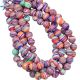 Purple Rainbow Calsilica Faceted Round Beads 8 mm