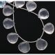 Rose Quartz Faceted Heart Shape Beads 16 - 17mm