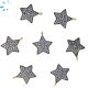 Star Charm Natural Zircon 0.4 cwt Gold Plated Over Sterling Silver 11mm  