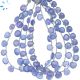 Tanzanite Faceted Heart Beads 6mm