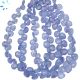 Tanzanite Faceted Heart Beads 6 - 8 mm