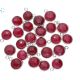 Dyed Ruby Bezel Coin Shape Charm 9Mm 