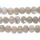 Gray Moonstone Faceted Coin Drill Nuggets 12x10 - 14x11Mm