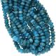 Natural Blue  Apatite Faceted Rondelle Beads 5.5mm