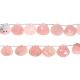 Pink Opal Faceted Heart Beads 11 - 12mm
