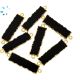 Black Onyx Rectangle Connector 28x8.5 mm Electroplated 