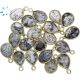 Dendrite Opal Bezel Pear Shape Charm 7x9-8x10mm 