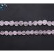 Rose Quartz  Smooth Coin Beads 6 - 7Mm