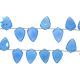 Blue Chalcedony Faceted Shield Shape 10x14Mm 