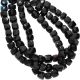 Black Onyx Faceted Box  6.5 - 7.0 MM 