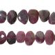Ruby Zoisite Faceted Coin Drill Nuggets 16x12 - 20x15Mm