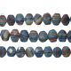 Rainbow Calsilica Faceted Coin Drill Nuggets 12x9 - 13x9mm