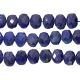 Lapis Faceted Coin Drill Nuggets  14x11MM