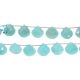 Amazonite Faceted Heart Shape Beads 13mm
