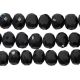Black Onyx Faceted Coin Drill Nuggets 14x11-15x12mm