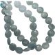 Natural Aquamarine Faceted Coin Beads 9mm