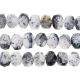 Dendrite Opal Faceted Coin Drill Nuggets 13x11 - 15x11Mm