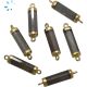 Grey Moonstone Faceted Barrel Connector-Gold 5x18-5.5x20mm Set Of 4