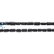 Black Tourmaline Tube Beads   7.0x4.0 - 9.0x5.0MM