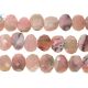 Pink Opal Faceted Coin Drill Nuggets 15x11MM