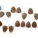 Brown Moonstone Faceted Shield Shape Beads 10x14Mm 