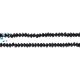 Black  Tourmaline Smooth Button Beads  4.5MM