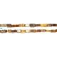 Tiger Eye Smooth Rectangle Beads 7x4 - 8x4Mm
