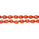 Orange Cubic Zirconia Drop Shape Faceted Beads 7x5 - 9x5mm 