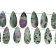 Ruby Zoisite Pear Shape Faceted Beads  23x14 - 24x15 mm