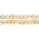 Citrine Smooth Coin  Beads 10 - 11Mm