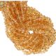 Citrine Smooth Rondelle Shape Beads 6mm