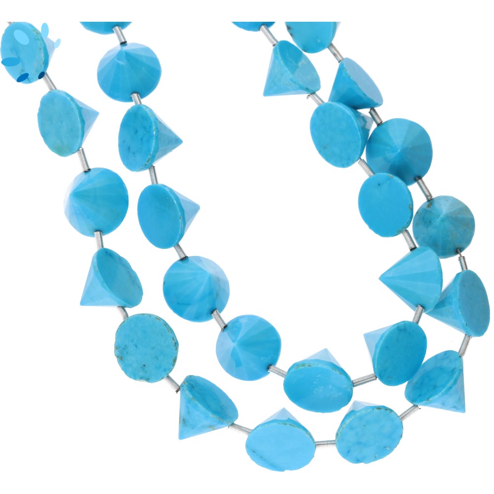 Dyed Howlite Turquoise Beads (Treated)